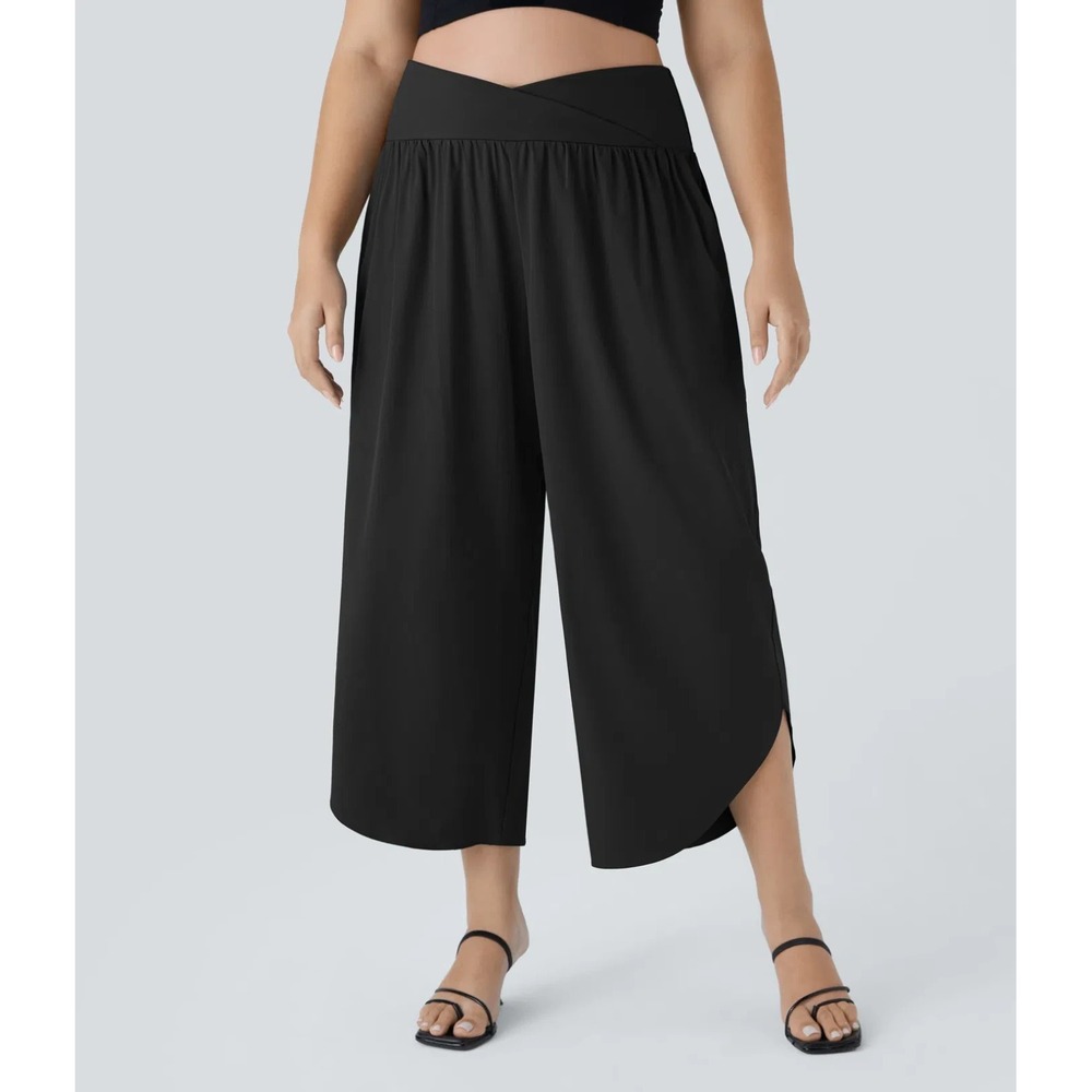 NWT Halara Breezeful High Waisted Crossover Pocket Quick Dry Plus Size 2X Pants - Picture 3 of 16